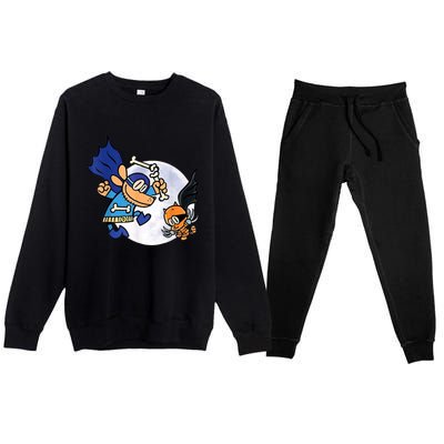 Dogman And Cat Essential Premium Crewneck Sweatsuit Set