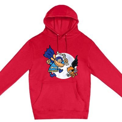 Dogman And Cat Essential Premium Pullover Hoodie