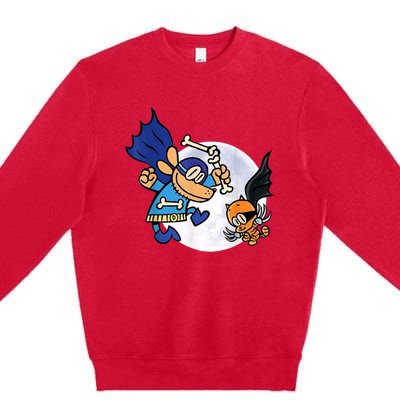 Dogman And Cat Essential Premium Crewneck Sweatshirt