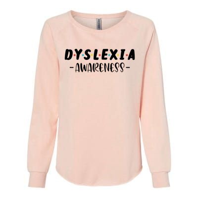 Dyslexia Awareness Celebrate Neurodiversity Support Gift Womens California Wash Sweatshirt