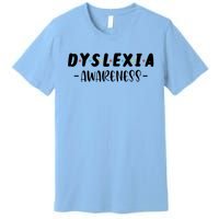 Dyslexia Awareness Celebrate Neurodiversity Support Gift Premium T-Shirt