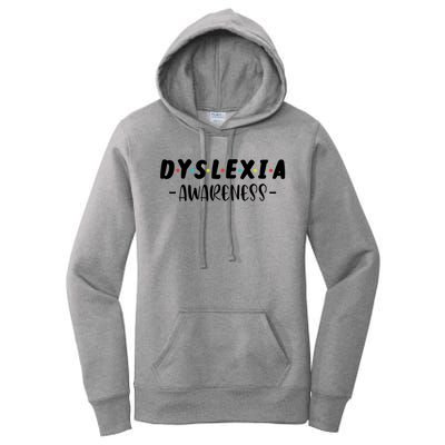 Dyslexia Awareness Celebrate Neurodiversity Support Gift Women's Pullover Hoodie