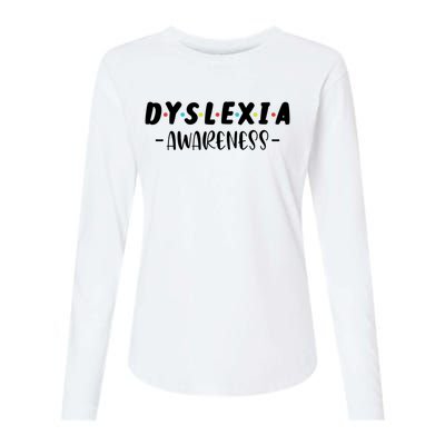 Dyslexia Awareness Celebrate Neurodiversity Support Gift Womens Cotton Relaxed Long Sleeve T-Shirt