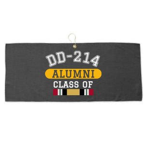 Dd214 Alumni Class Of Iraq War Veteran Pride Cool Gift Large Microfiber Waffle Golf Towel