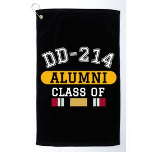 Dd214 Alumni Class Of Iraq War Veteran Pride Cool Gift Platinum Collection Golf Towel