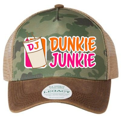 Donut And Coffee Lover Dunkie Junkie Legacy Tie Dye Trucker Hat
