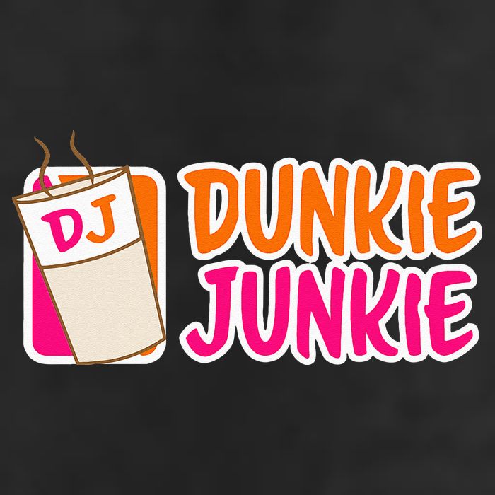 Donut And Coffee Lover Dunkie Junkie 7 Panel Mesh Trucker Snapback Hat