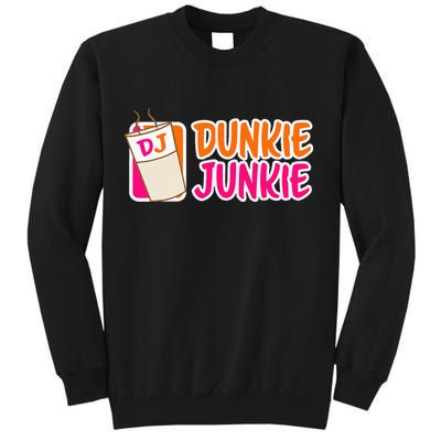 Donut And Coffee Lover Dunkie Junkie Sweatshirt
