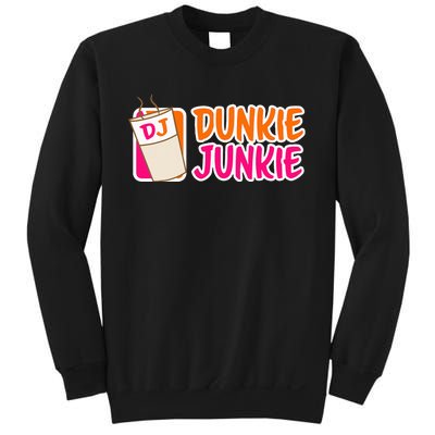 Donut And Coffee Lover Dunkie Junkie Sweatshirt