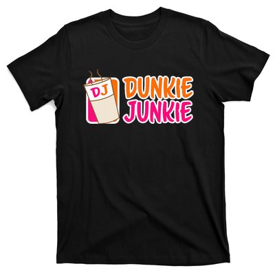 Donut And Coffee Lover Dunkie Junkie T-Shirt