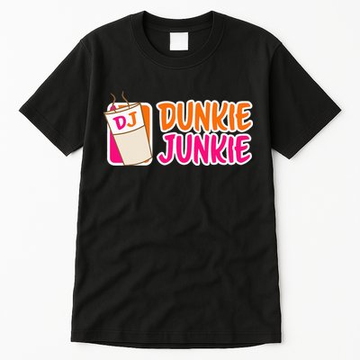 Donut And Coffee Lover Dunkie Junkie Tall T-Shirt