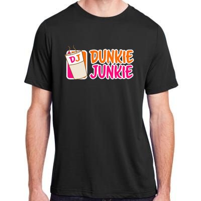 Donut And Coffee Lover Dunkie Junkie Adult ChromaSoft Performance T-Shirt