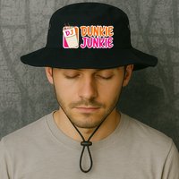 Donut And Coffee Lover Dunkie Junkie Bucket Hat