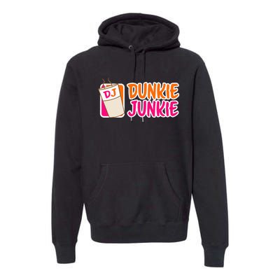 Donut And Coffee Lover Dunkie Junkie Premium Hoodie