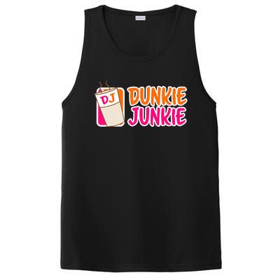 Donut And Coffee Lover Dunkie Junkie PosiCharge Competitor Tank