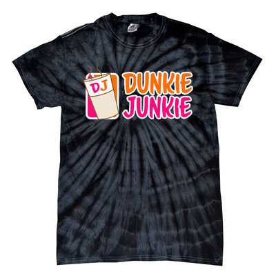 Donut And Coffee Lover Dunkie Junkie Tie-Dye T-Shirt