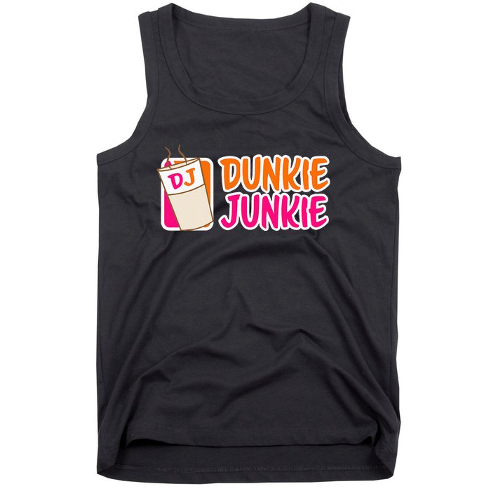 Donut And Coffee Lover Dunkie Junkie Tank Top