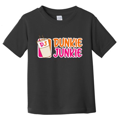 Donut And Coffee Lover Dunkie Junkie Toddler T-Shirt