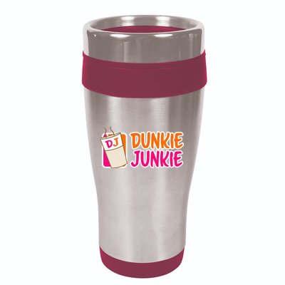 Donut And Coffee Lover Dunkie Junkie 16oz Travel Tumbler