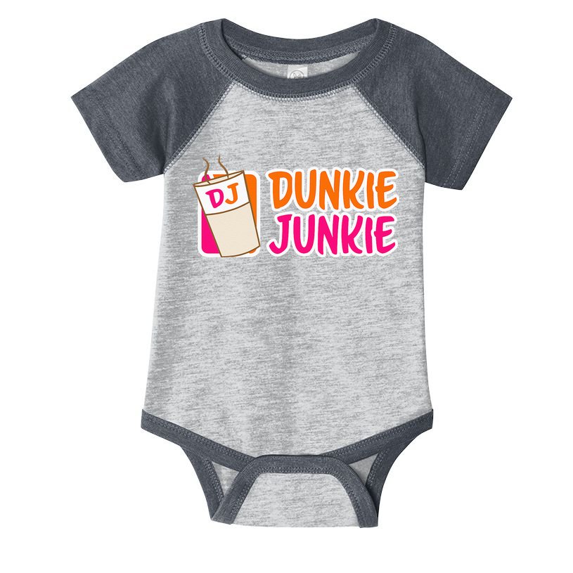 Donut And Coffee Lover Dunkie Junkie Infant Baby Jersey Bodysuit