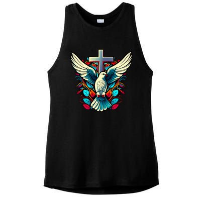 Dove And Cross Ladies PosiCharge Tri-Blend Wicking Tank