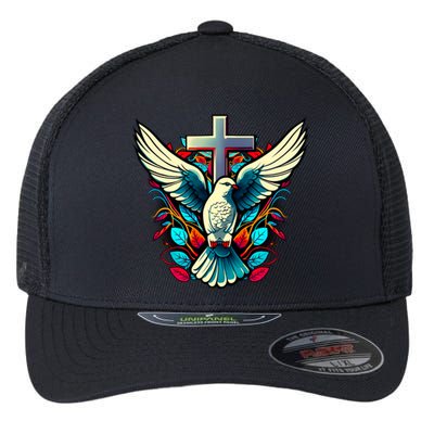 Dove And Cross Flexfit Unipanel Trucker Cap