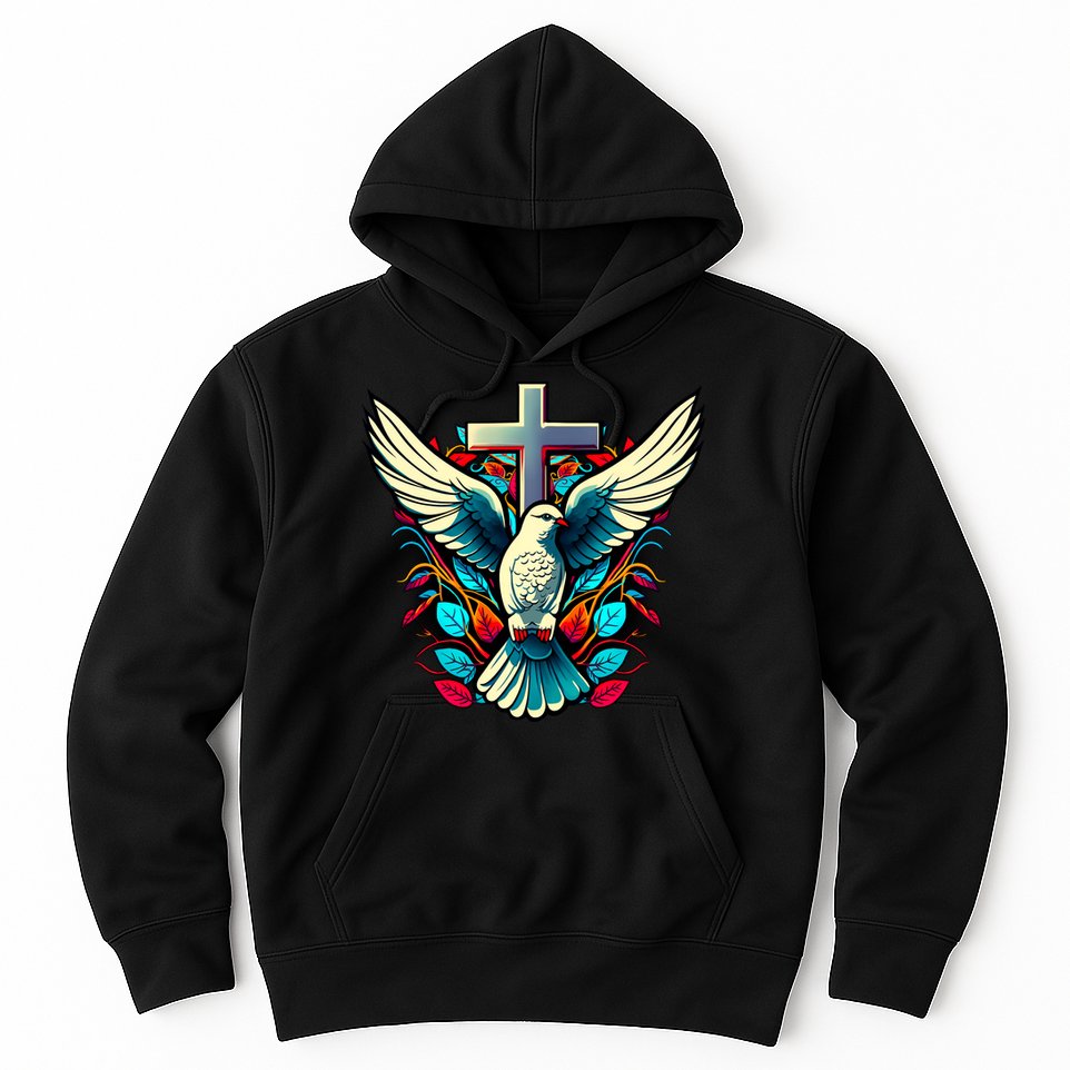 Dove And Cross Hoodie