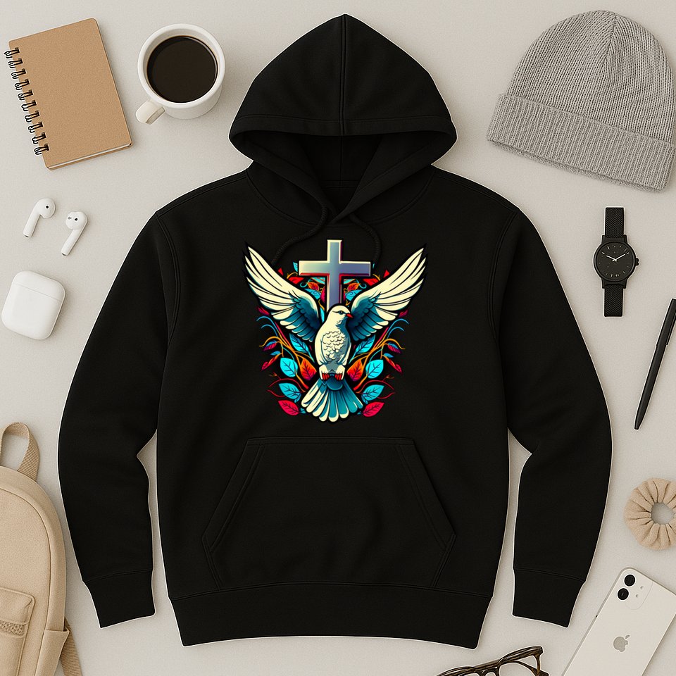 Dove And Cross Hoodie
