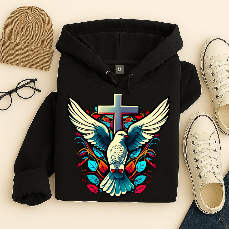 Dove And Cross Hoodie