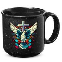 Dove And Cross 15oz Campfire Ceramic Mug