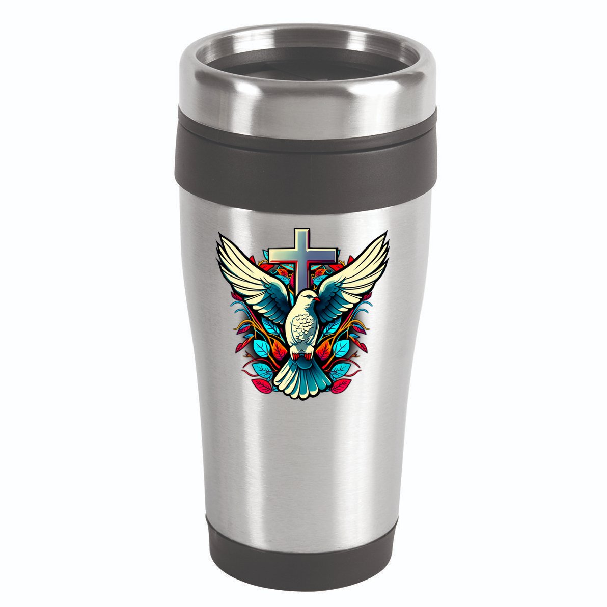 Dove And Cross 16oz Travel Tumbler