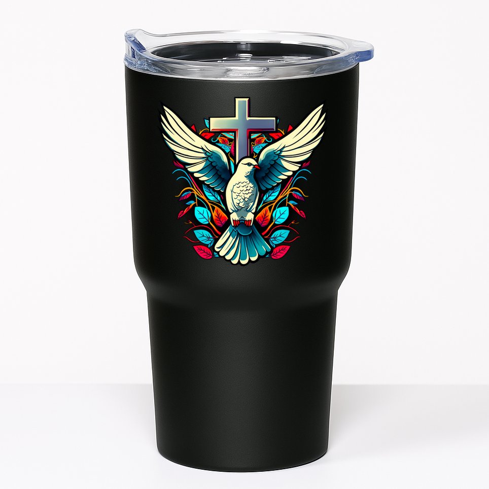 Dove And Cross Tumbler