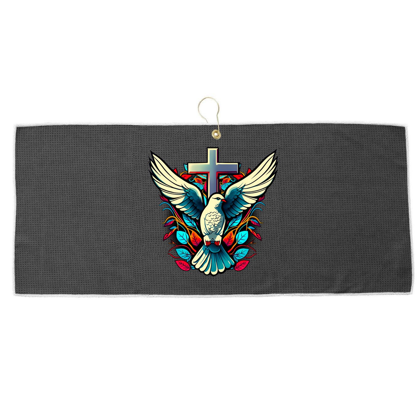 Dove And Cross Large Microfiber Waffle Golf Towel