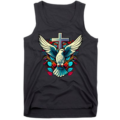 Dove And Cross Tank Top