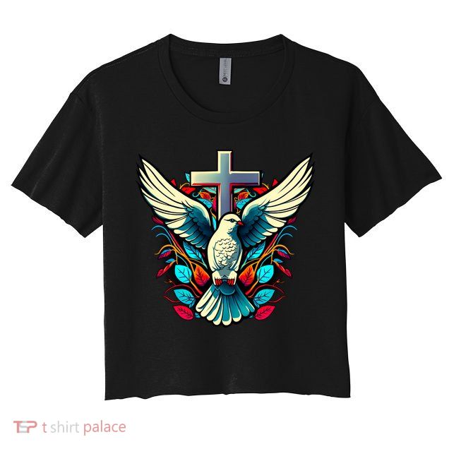Dove And Cross Crop Top