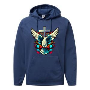 Dove And Cross Performance Fleece Hoodie