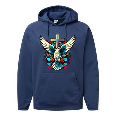 Dove And Cross Performance Fleece Hoodie