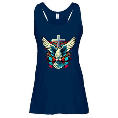 Dove And Cross Ladies Essential Flowy Tank