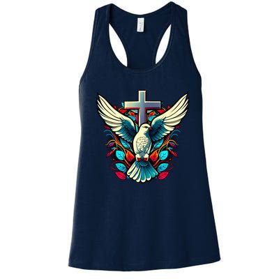 Dove And Cross Women's Racerback Tank