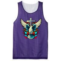 Dove And Cross Mesh Reversible Basketball Jersey Tank