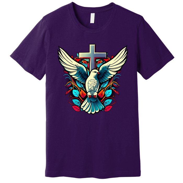 Dove And Cross Premium T-Shirt