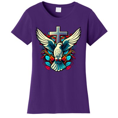 Dove And Cross Women's T-Shirt