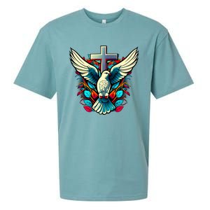 Dove And Cross Sueded Cloud Jersey T-Shirt