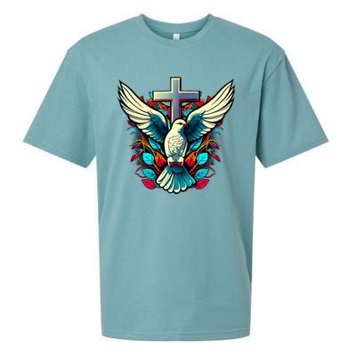 Dove And Cross Sueded Cloud Jersey T-Shirt