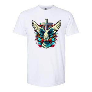 Dove And Cross Softstyle CVC T-Shirt