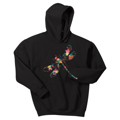 Dragonfly Abstract Color Summer Swarm Nymph Lover Gift Kids Hoodie