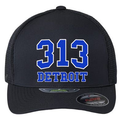 Detroit Area Code 313 Hometown Pride Classic Flexfit Unipanel Trucker Cap