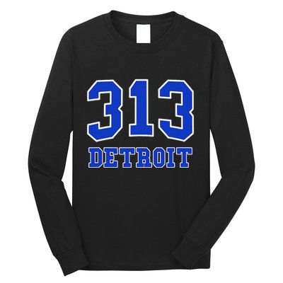 Detroit Area Code 313 Hometown Pride Classic Long Sleeve Shirt
