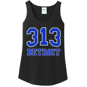 Detroit Area Code 313 Hometown Pride Classic Ladies Essential Tank