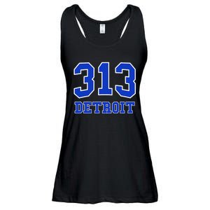 Detroit Area Code 313 Hometown Pride Classic Ladies Essential Flowy Tank